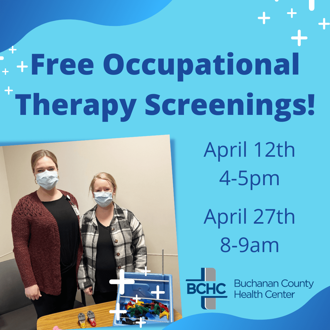 BCHC Occupational Therapy to offer Free Occupation Therapy Screenings in April as part of National Occupational Therapy Month