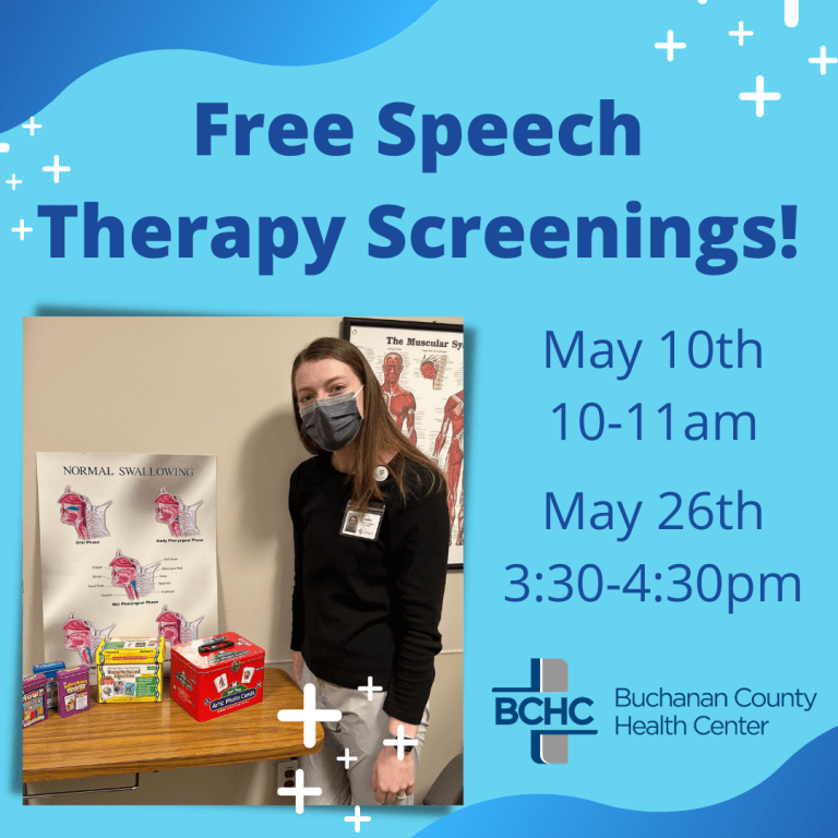 BCHC Speech Therapy to offer Free Speech Therapy Screenings in May as