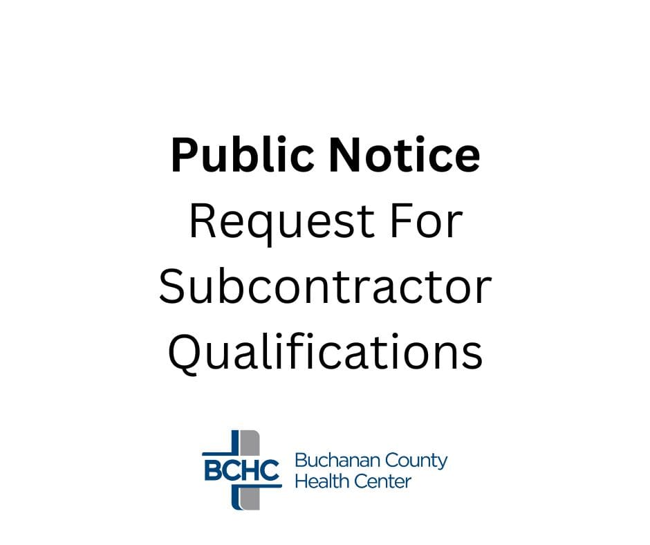 Public Notice – Request for Subcontractor Qualifications