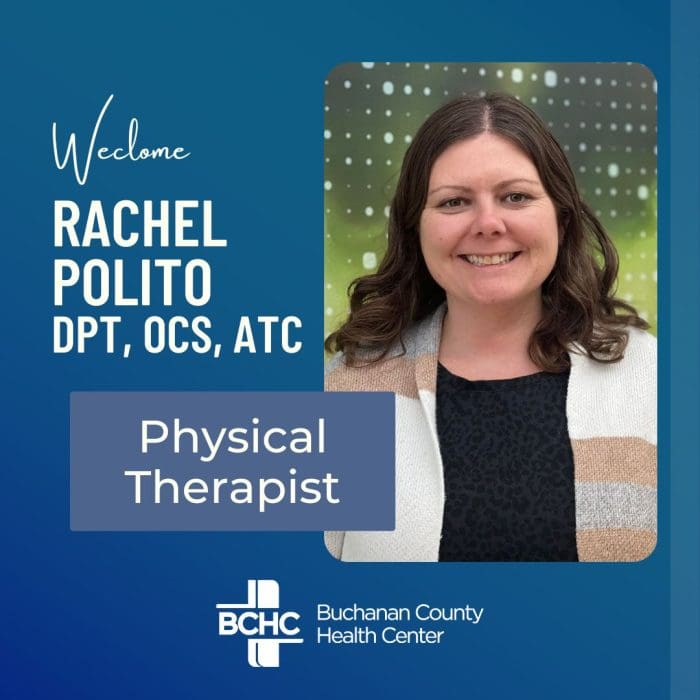 Buchanan County Health Center Welcomes New Physical Therapist