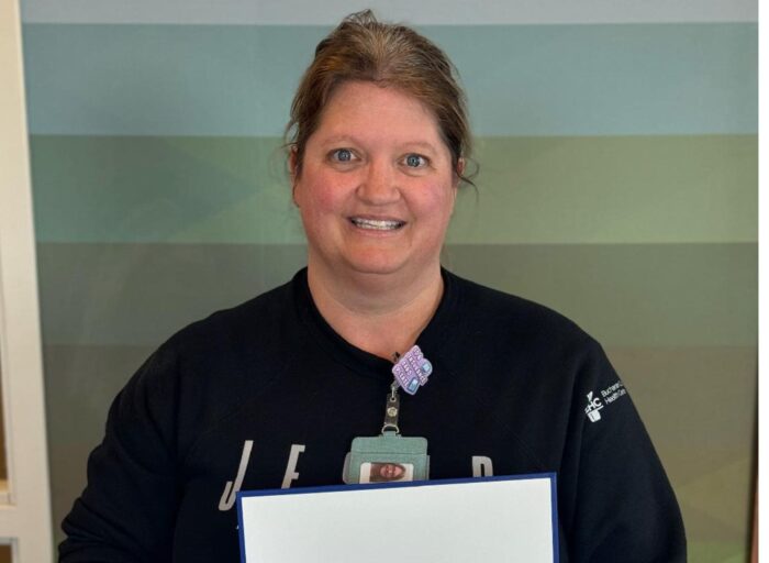 Buchanan County Health Center Recognizes Theresa Mueller with The Sunshine Award for Extraordinary Staff