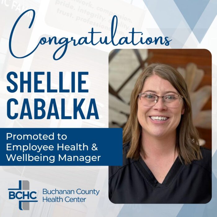 BCHC Announces Promotion of Shellie Cabalka BSN, RN to Employee Health & Wellbeing Manager