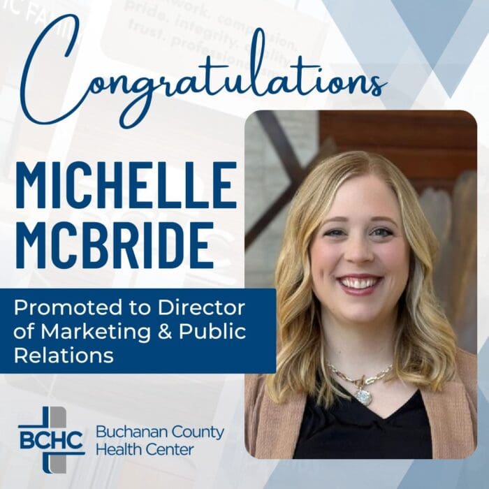 BCHC Announces Promotion of Michelle McBride to Director of Marketing and Public Relations